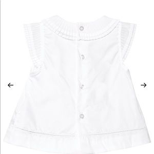 Mayoral Pleated Neck and Sleeves Baby Top